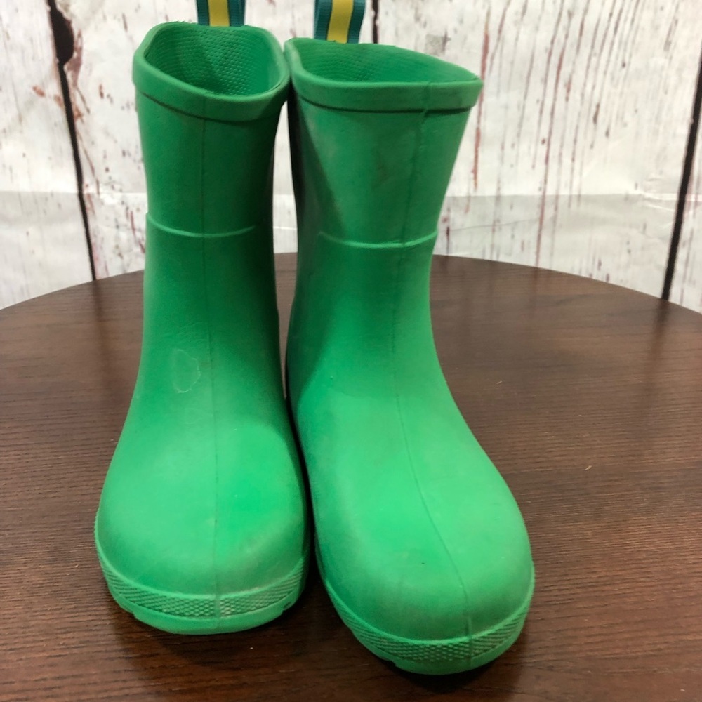 TOTES Kids Green Rain Boots - Comfortable Waterproof Boot 9-10 - Picture 11 of 12